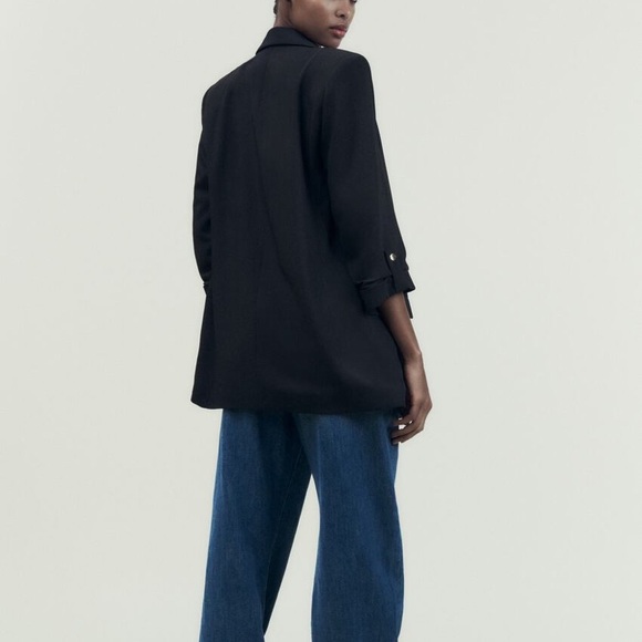 Blazer with roll up sleeves - Picture 5 of 12